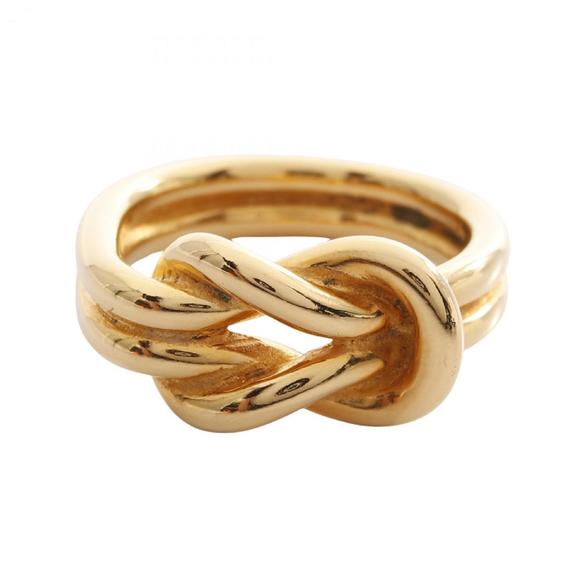 Hermes Hermès Atame Scarf Ring, GP, Women's, Gold - Picture 1 of 5